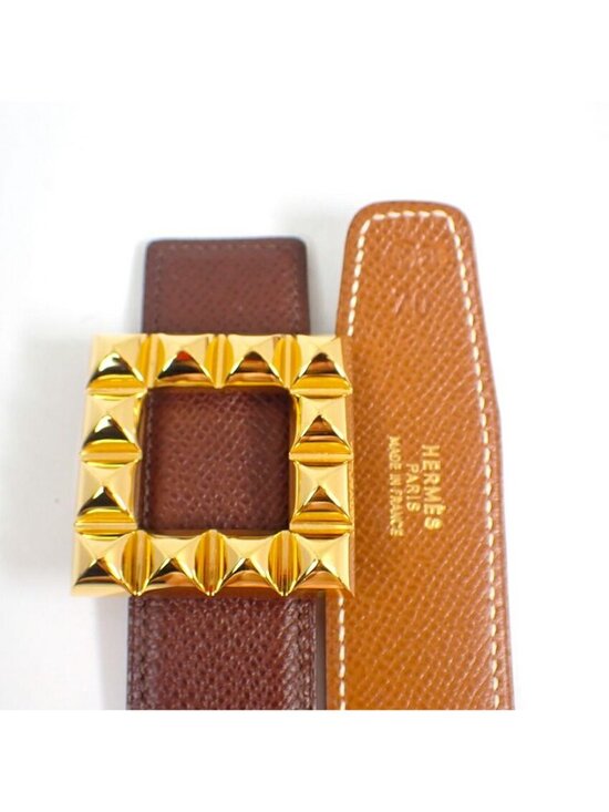 Hermes Belt Round Gold main image 8